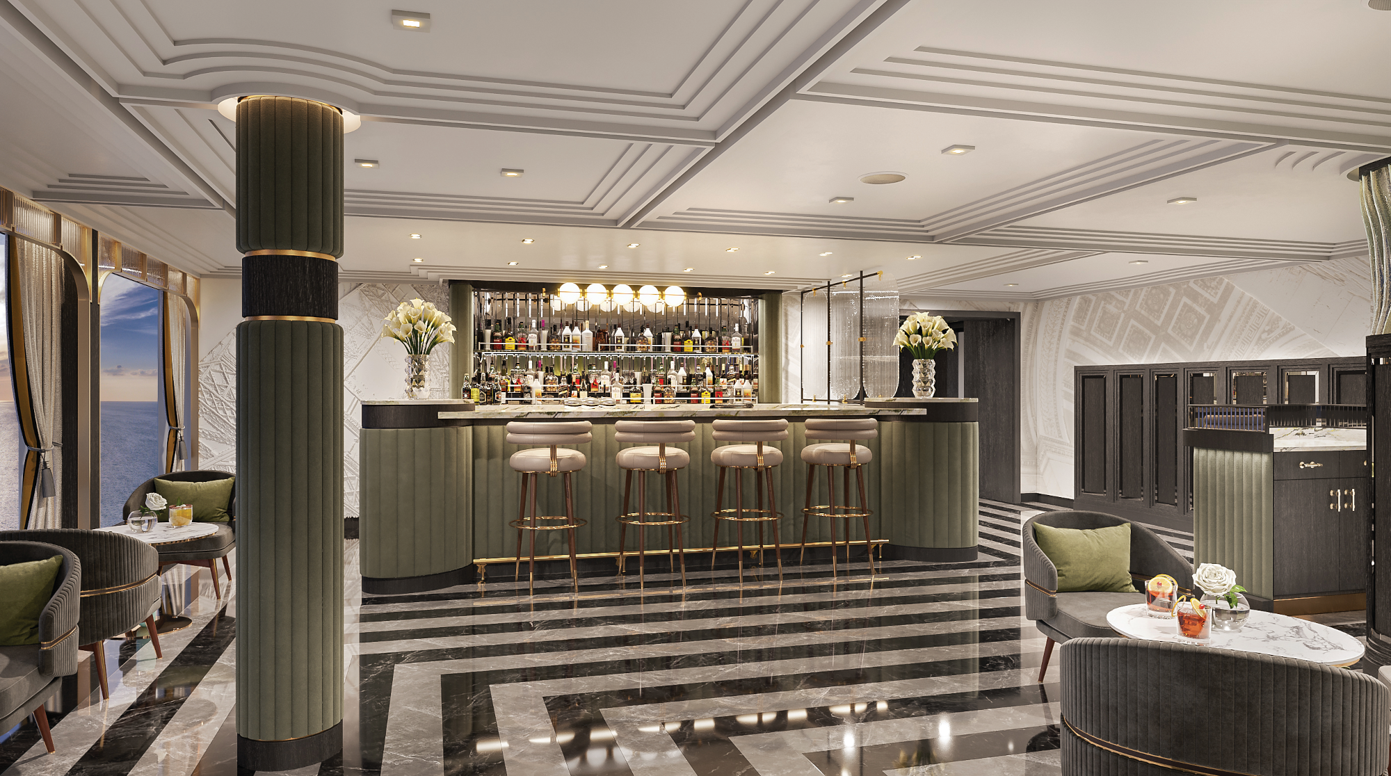 MyCruise Regent-Seven-Seas-Cruises Seven-Seas-Grandeur Offentlige-arealer Barer-lounger-atrium1